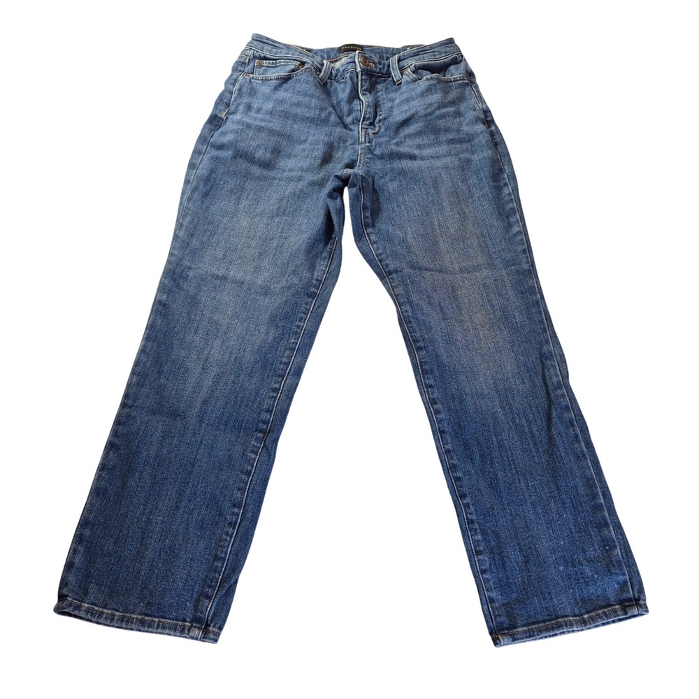 Talbots Modern Ankle Jeans VN5214 Womens 4 Denim Straight Leg Quiet Luxury READ